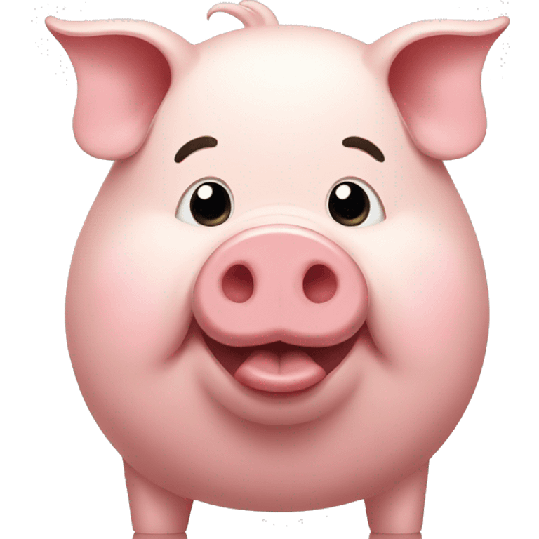 A pig with a big clefty chin  emoji