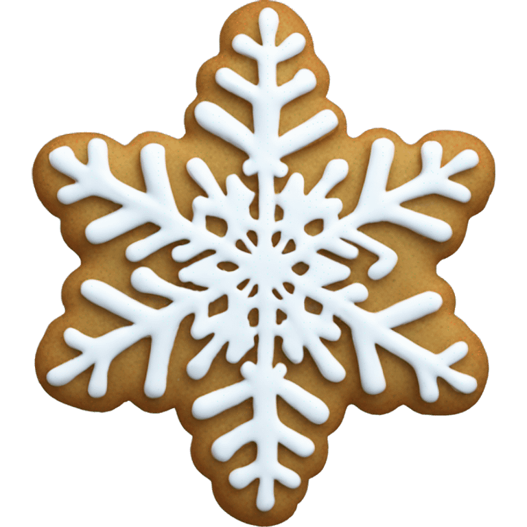 snowflake christmas cookie  emoji