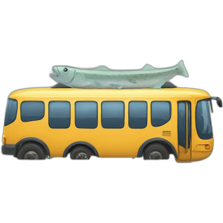 fish bus emoji