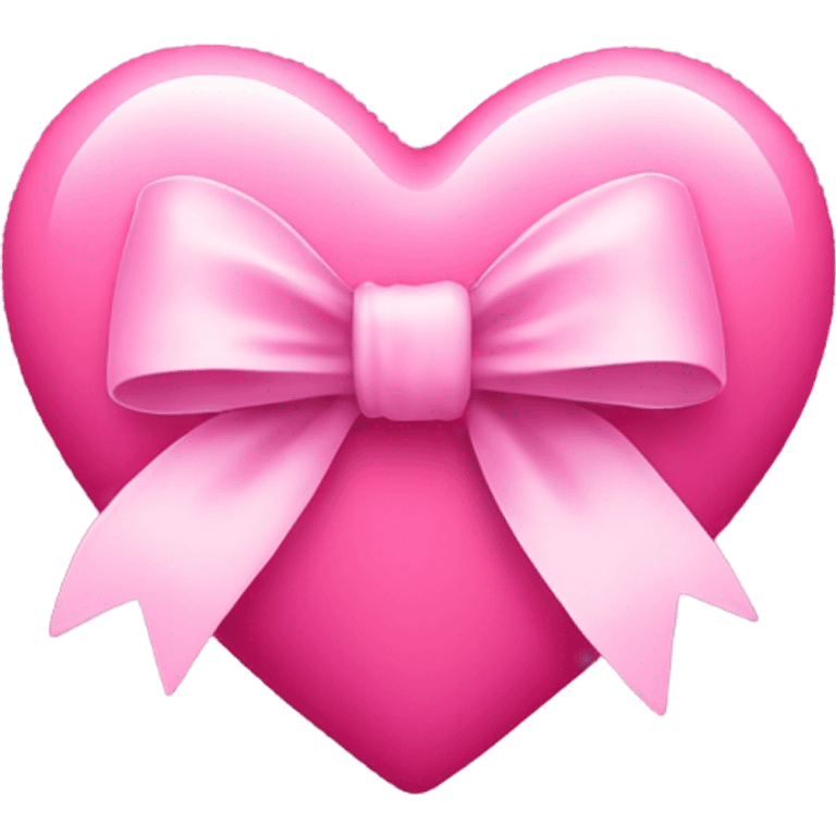 Pink heart with bow  emoji