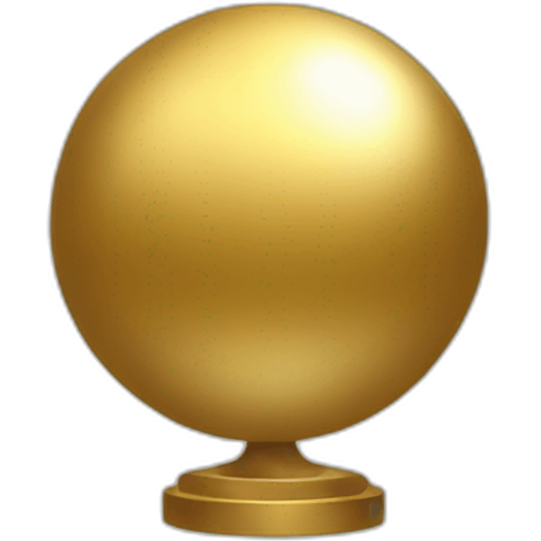 Gold sphere emoji