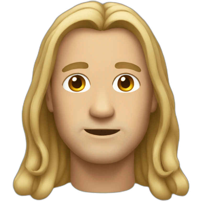 Man with long hair emoji