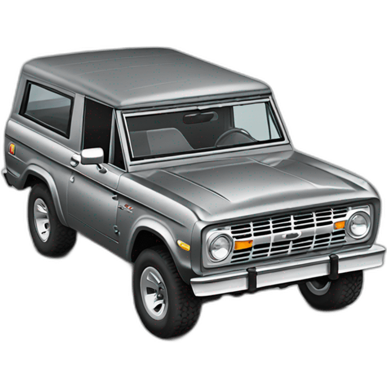 Ford Bronco Grey emoji