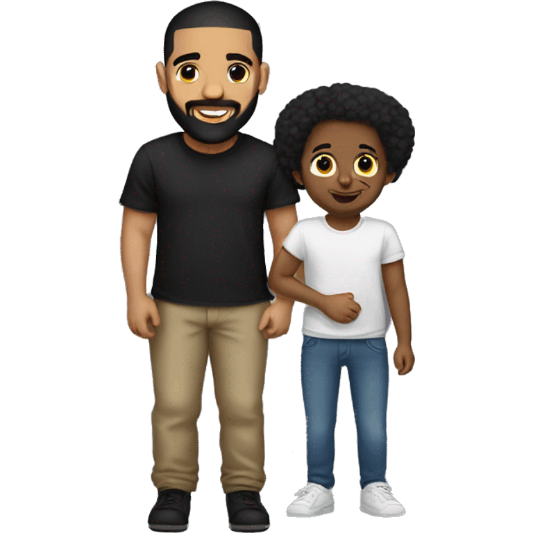 Drake with a child emoji