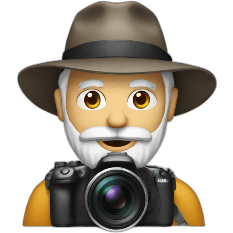 Wild photographer with White beard emoji