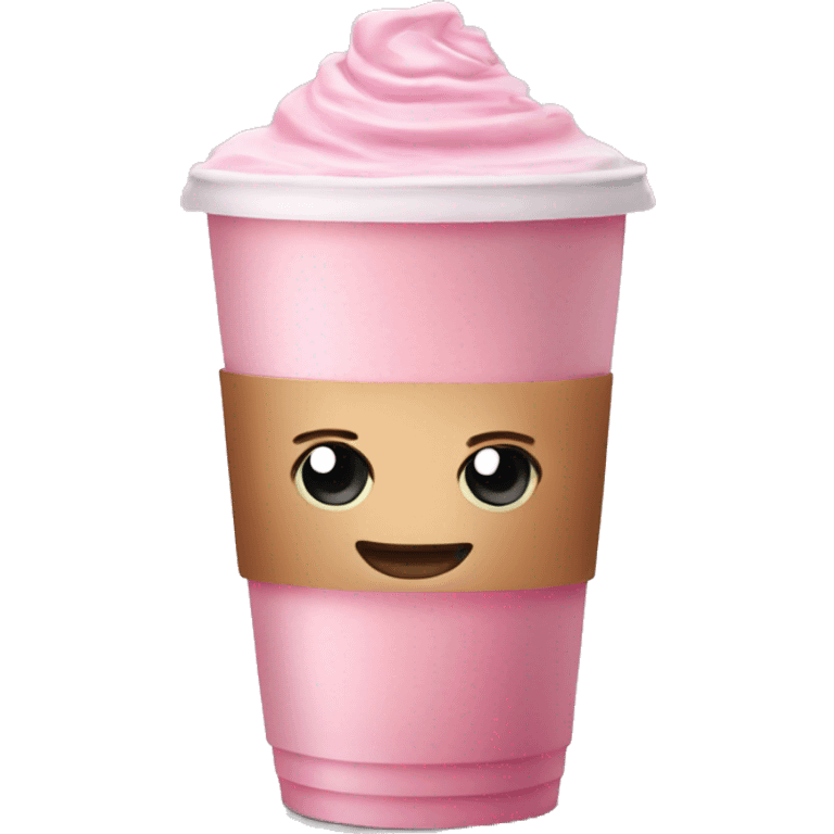 pink ice latte emoji