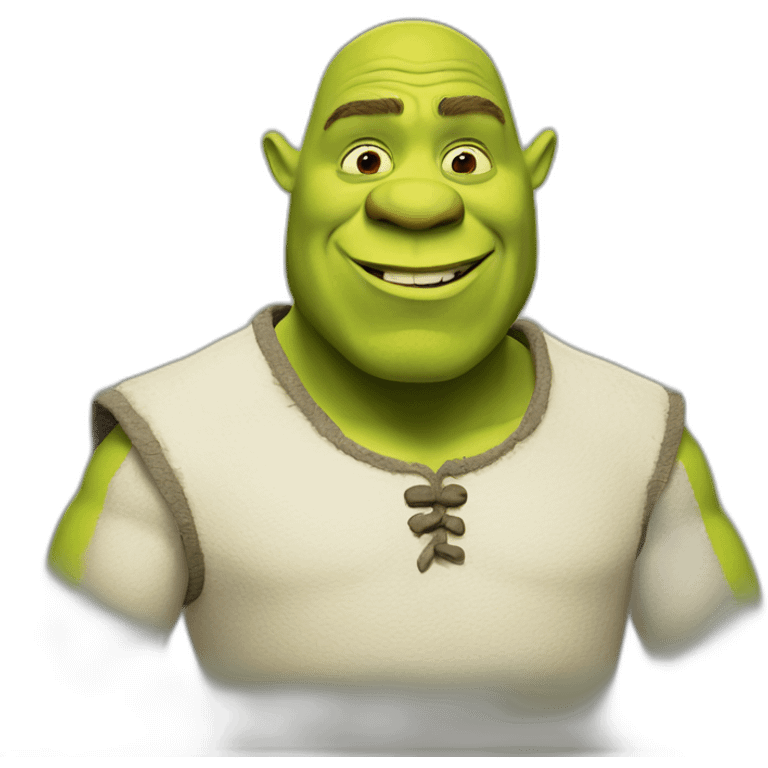 white-shrek emoji