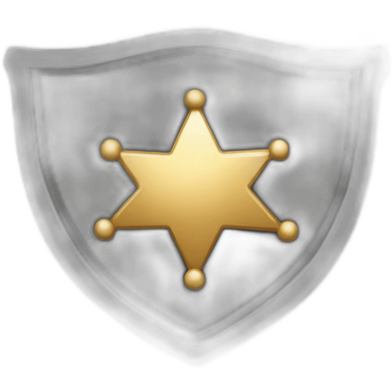 Sheriff badge emoji