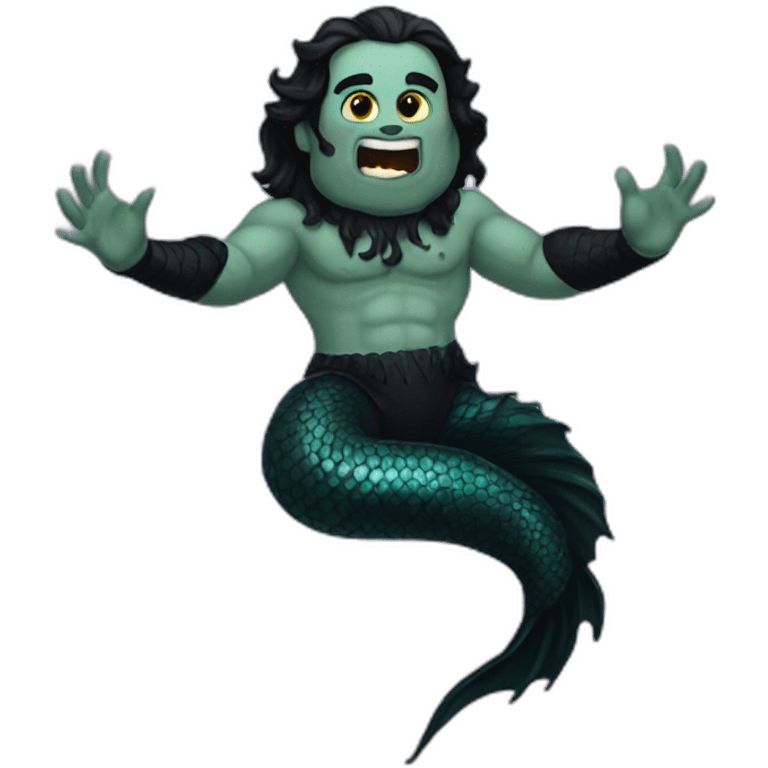 goth merman emoji