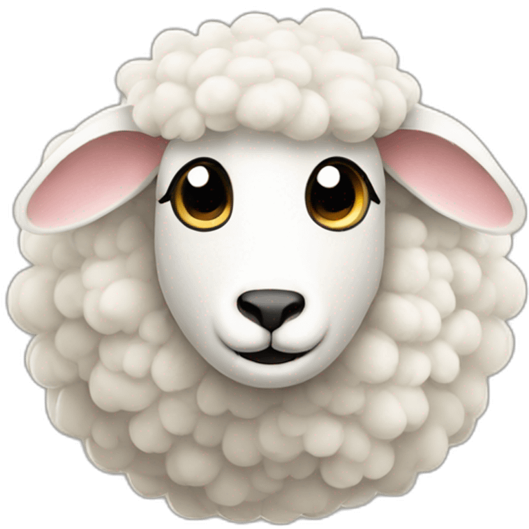 sheepish-sheep emoji