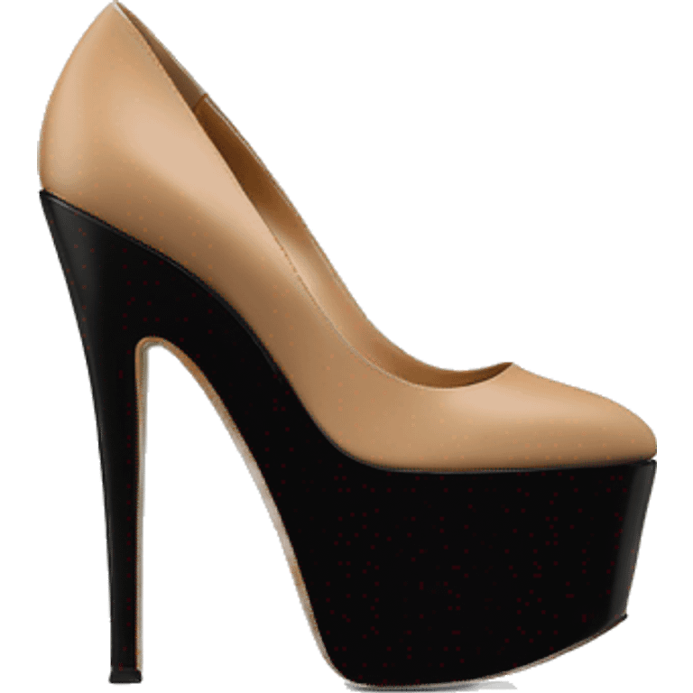 VALENTINO Tan-go PLATFORM PUMP black emoji