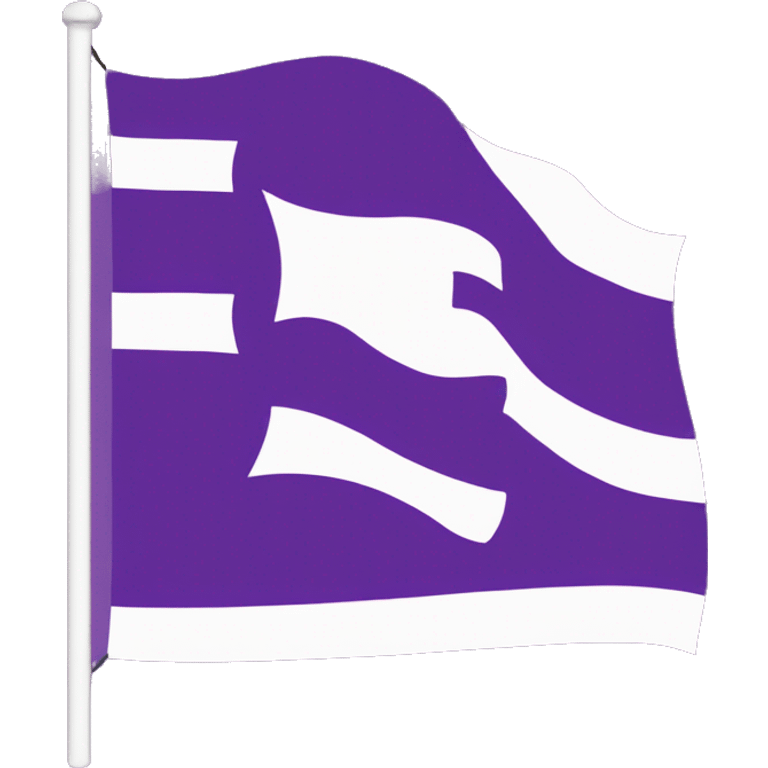 Purple flag that says EAST emoji