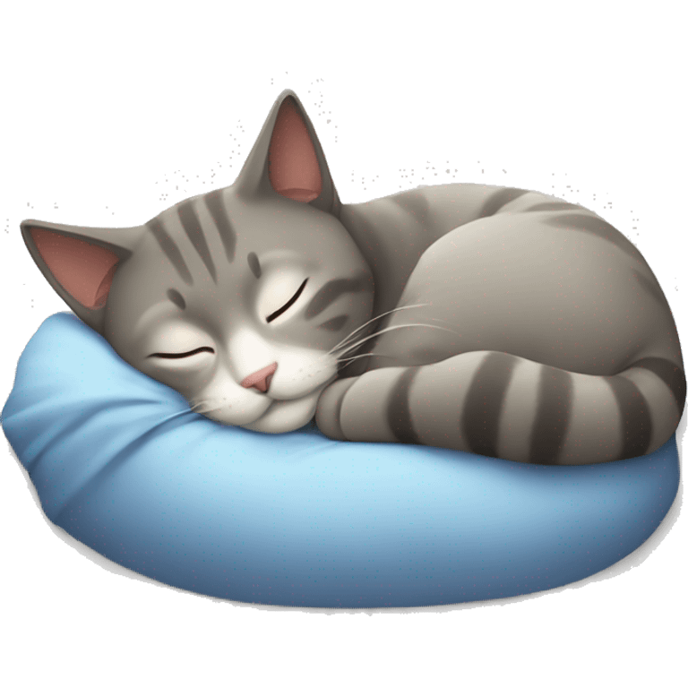 Cat sleeping emoji