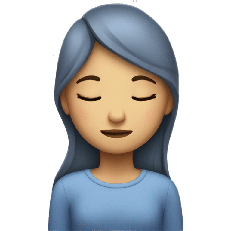 Sleep girl emoji