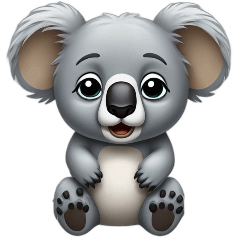 Upset koala emoji