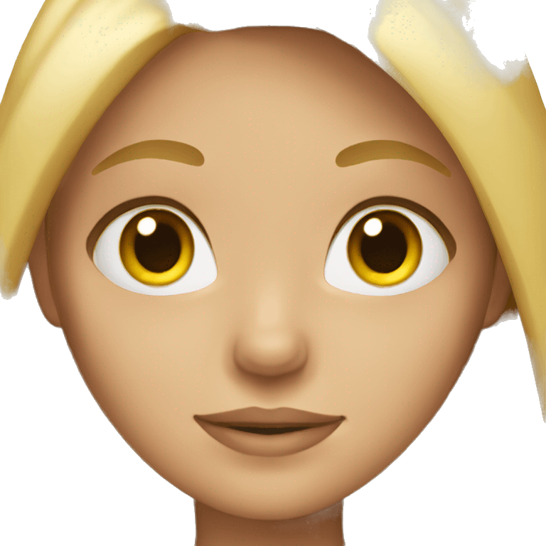 girl with long blond hair emoji