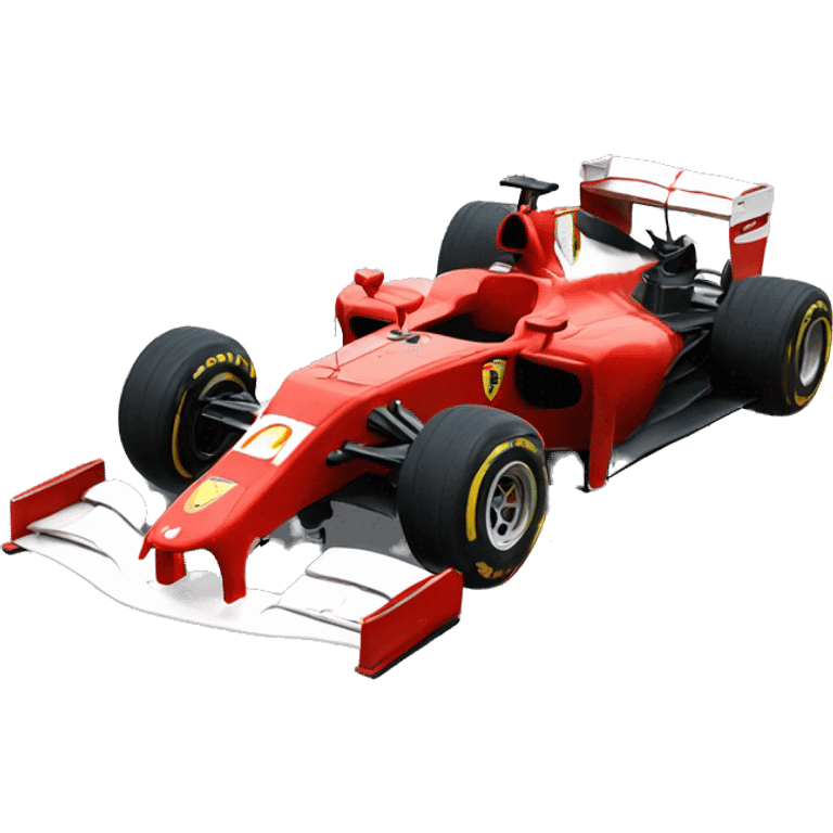 F1 car ferrari emoji