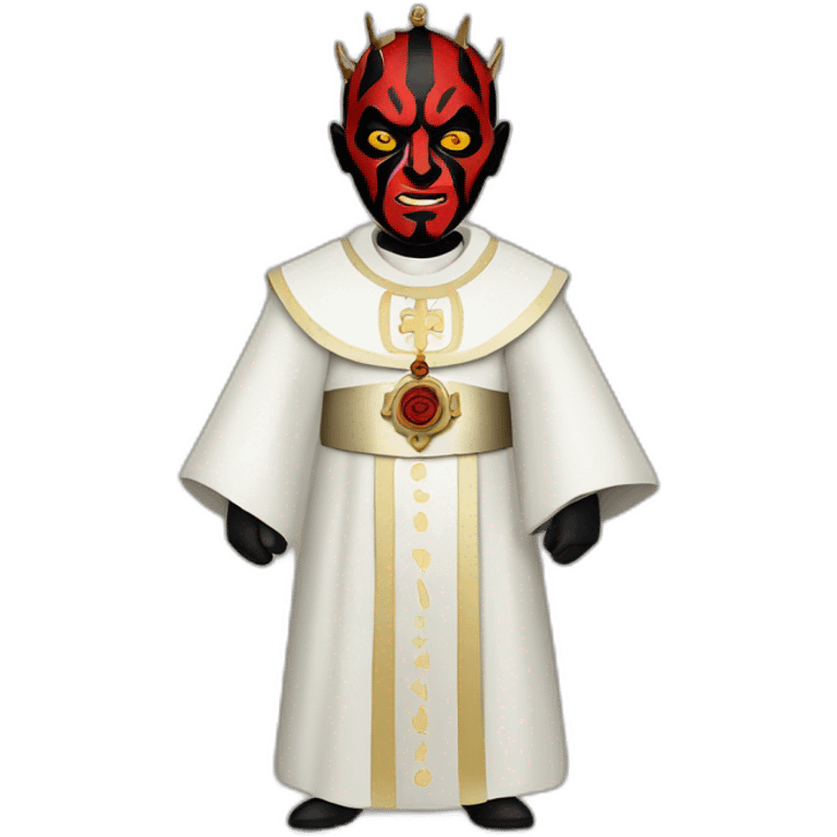 Darth maul as the pope emoji