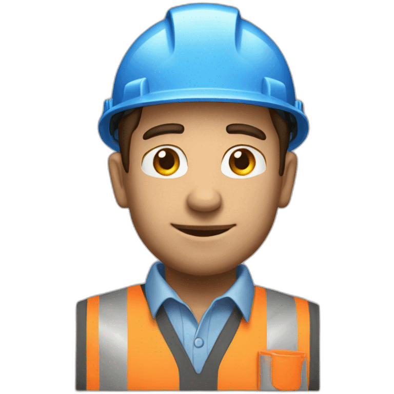 Man construction engineer emoji