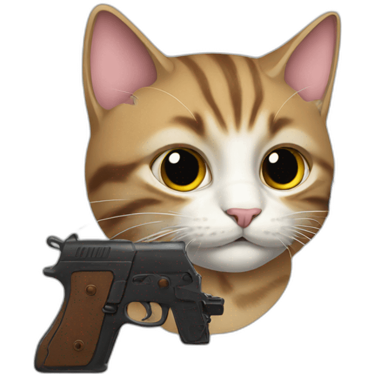 cat-with,-gun emoji