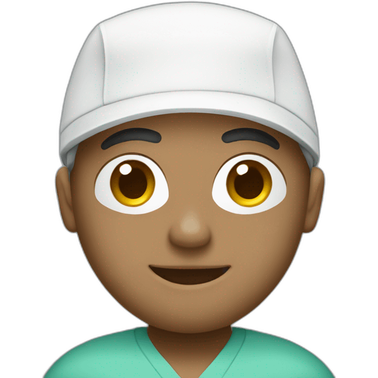 Surgeon white cap emoji