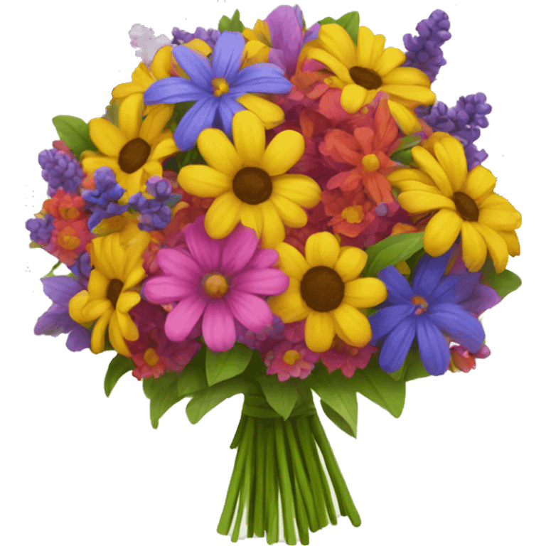 vibrant bouquet  emoji