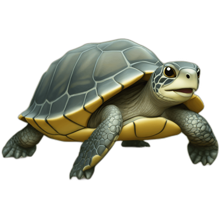 Tortue sur loutre emoji