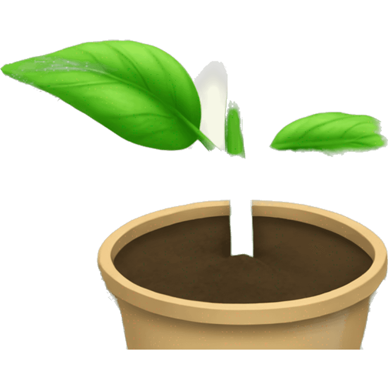 a plant in a pot growing dollar bills dollar leaves green dollar bill leaves attached to plant stem emoji