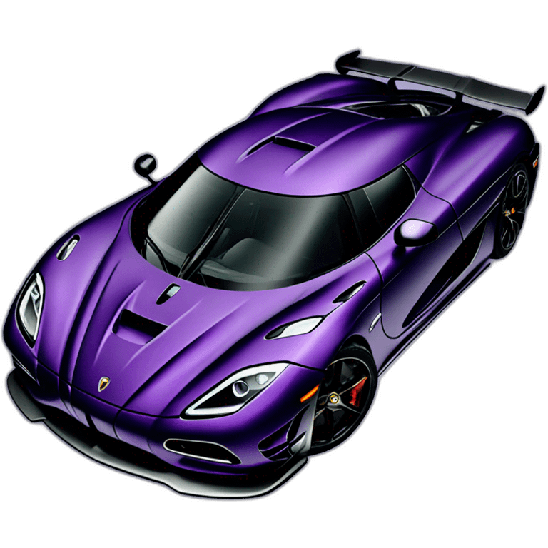 dark purple Koenigsegg agera emoji