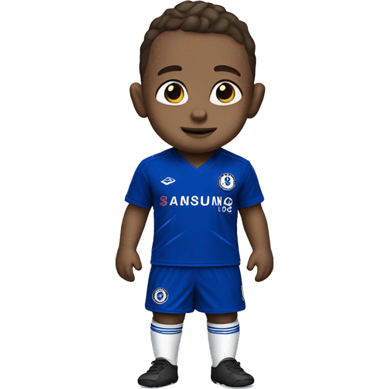 Baby boy in Chelsea kit  emoji