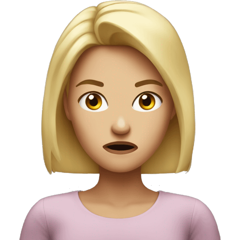 angry Karen blonde emoji