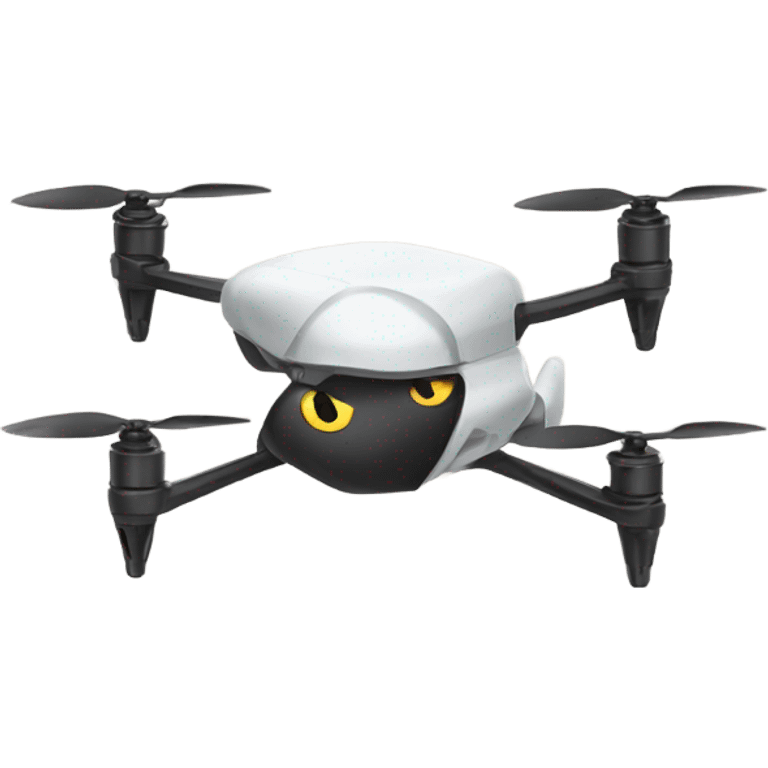 drone carrying cat  emoji