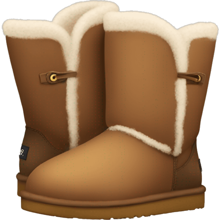 Small Ugg brown Ugg boots emoji