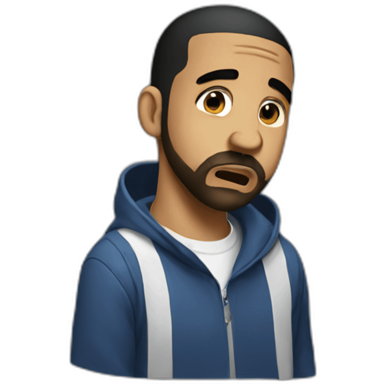 crying drake emoji