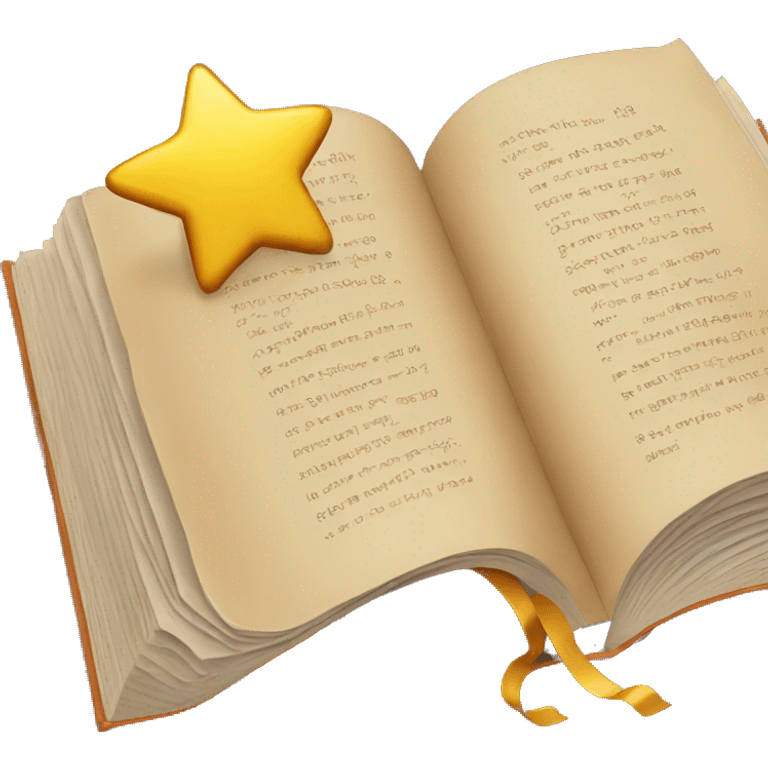 book with a star emoji