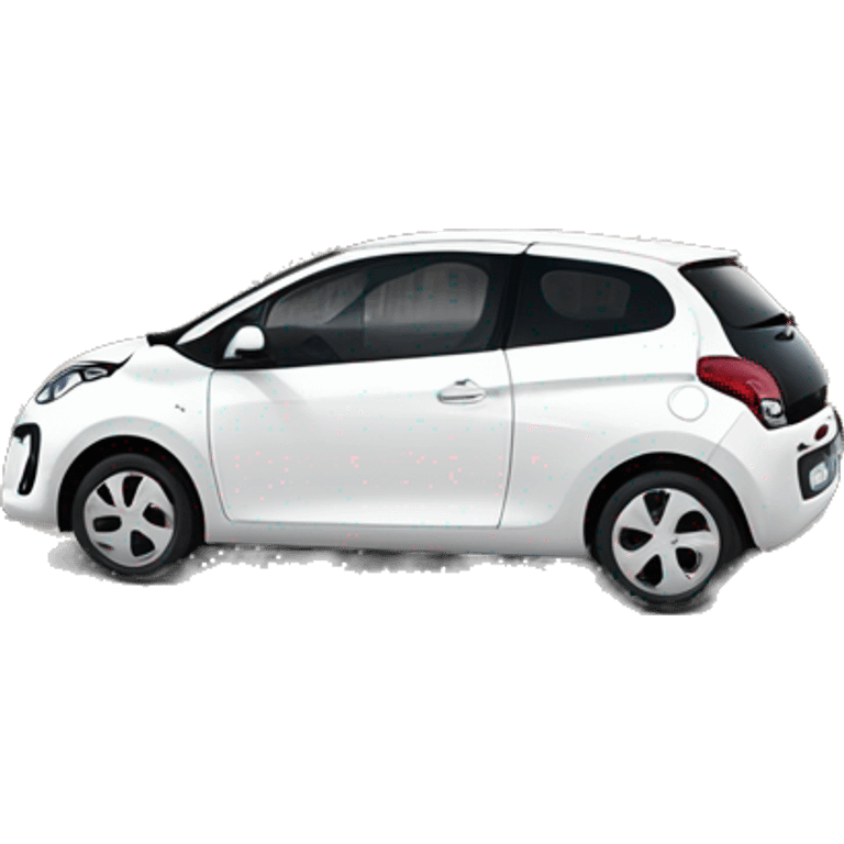 Citroën C1 blanche à 5 portes emoji