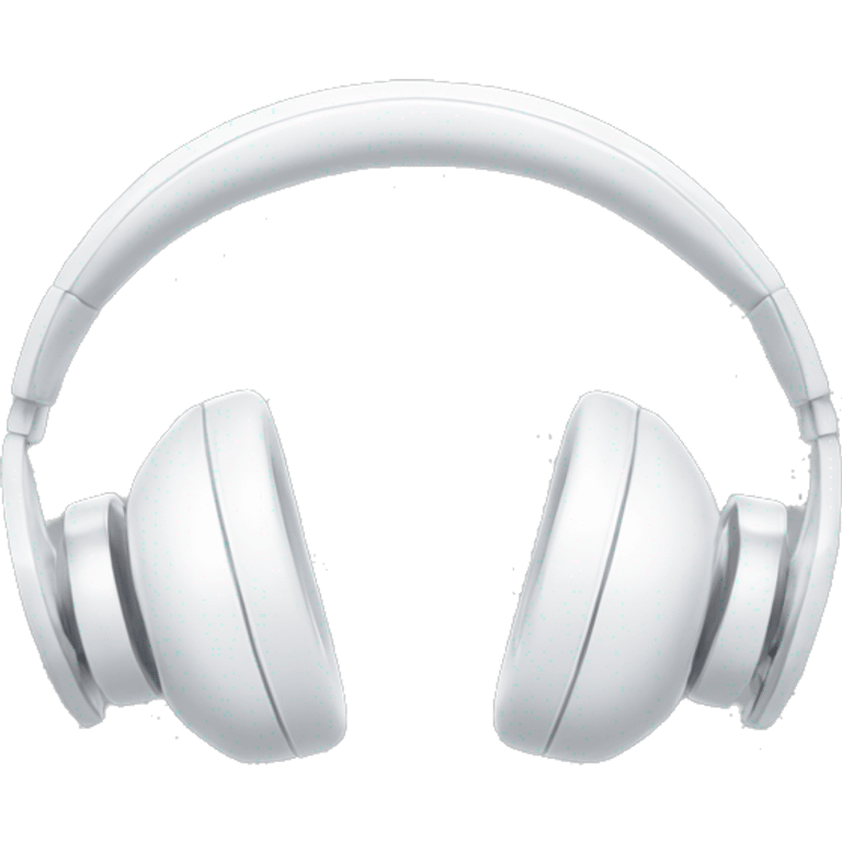 white headphones with white bows emoji