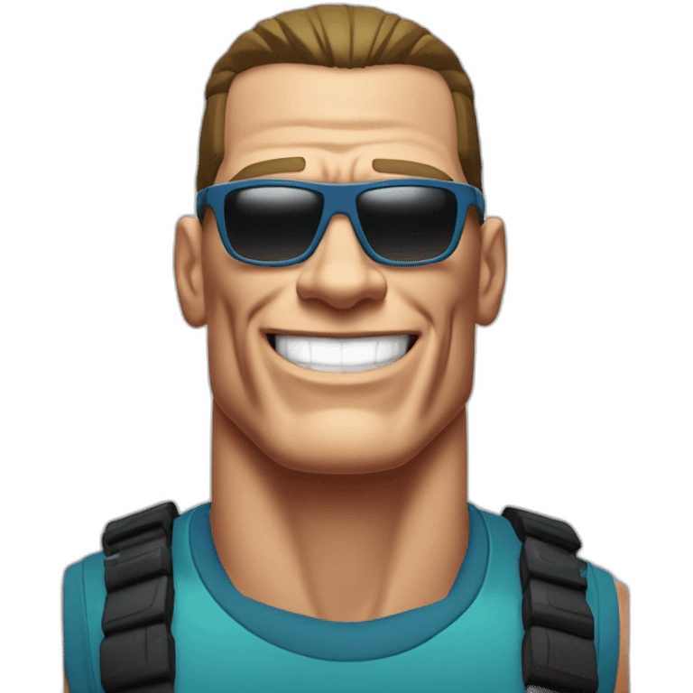 John cena with deal with it glasses emoji