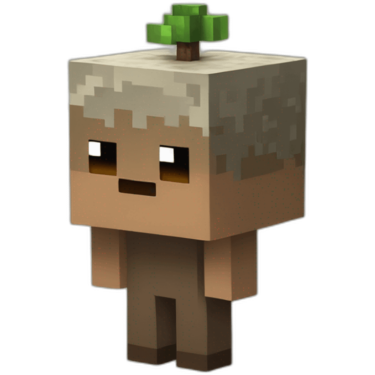 minecraft dirt block talking emoji