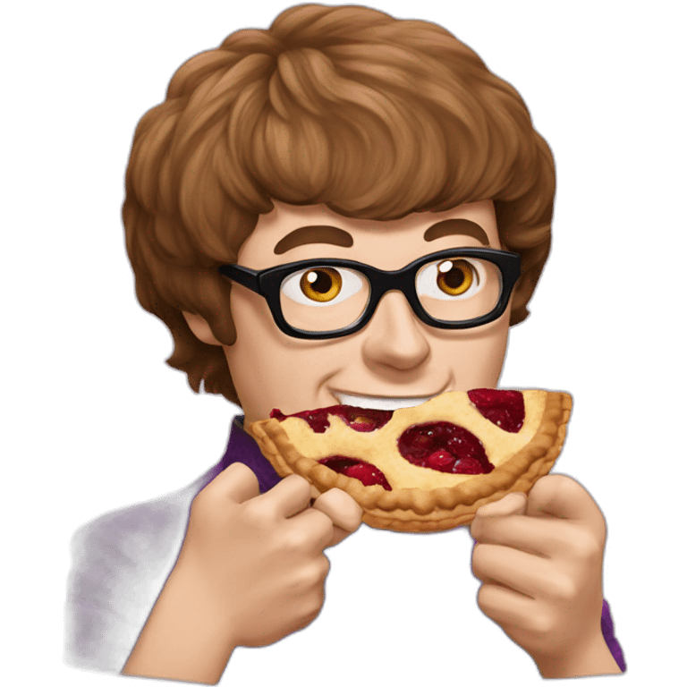 austin powers eating pie emoji