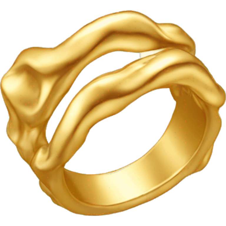 gold wavy ring emoji