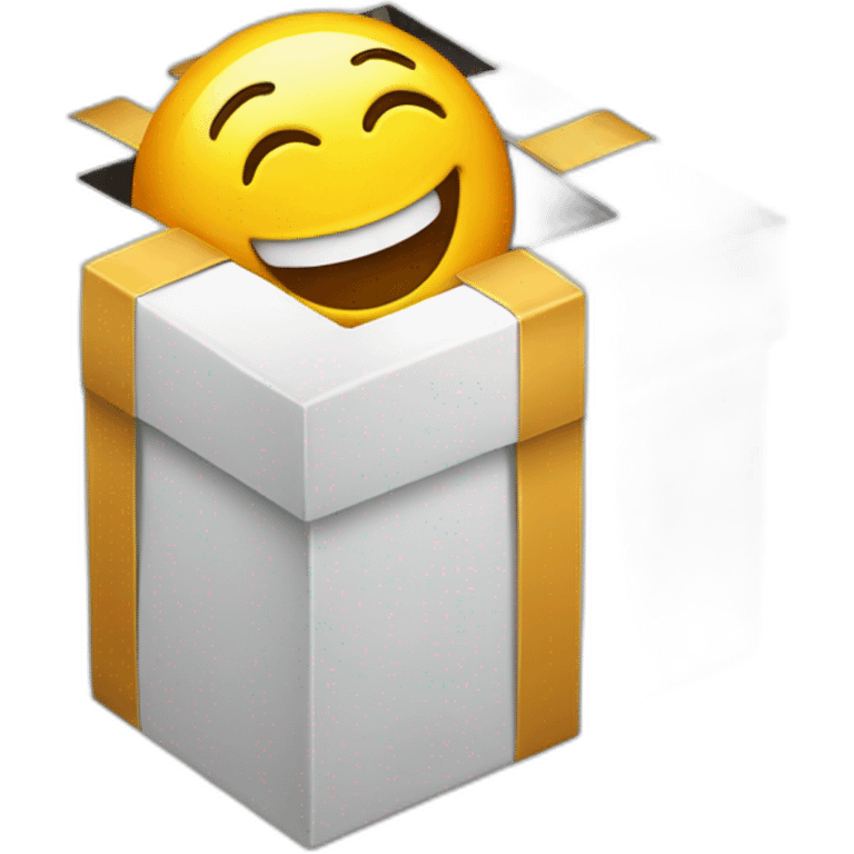 smile face inside a gift box emoji