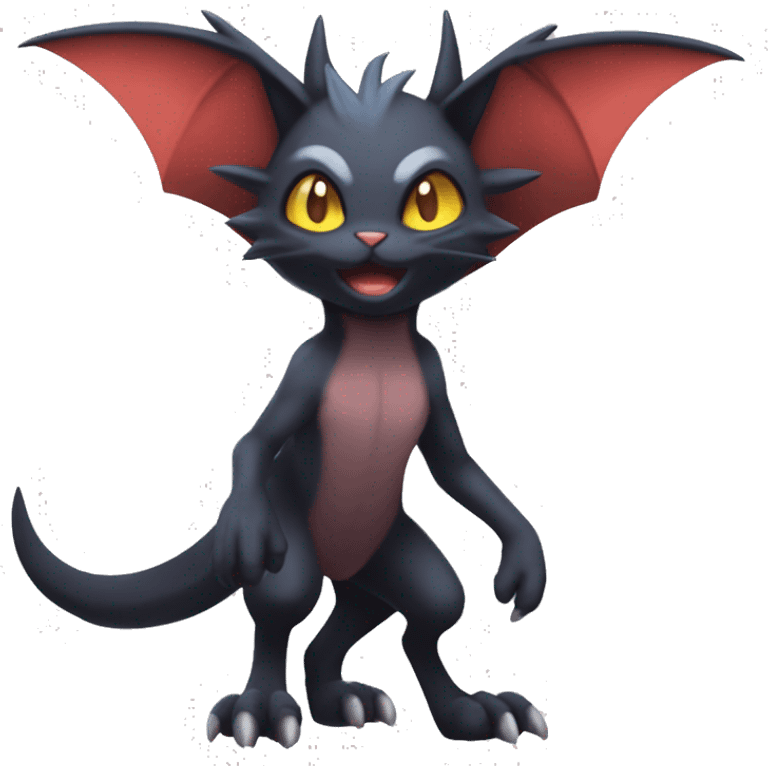  Kawaii Edgy Cool Beautiful Noivern-Nargacuga-Litten-Bat-Cat full body emoji