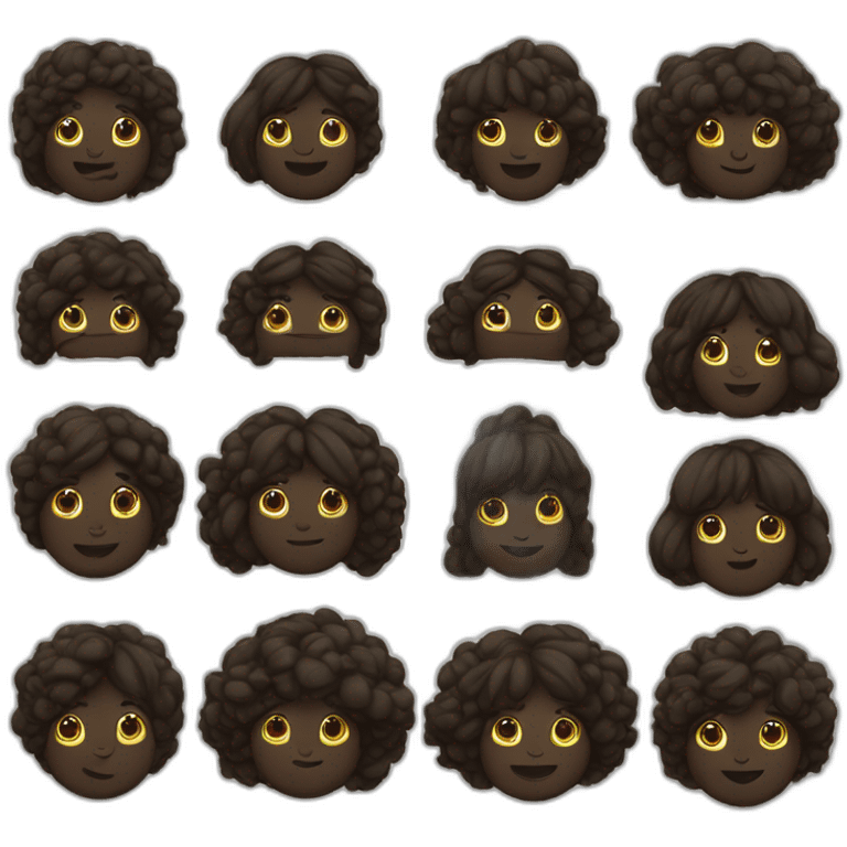 Trébol de 5 hojas negras emoji