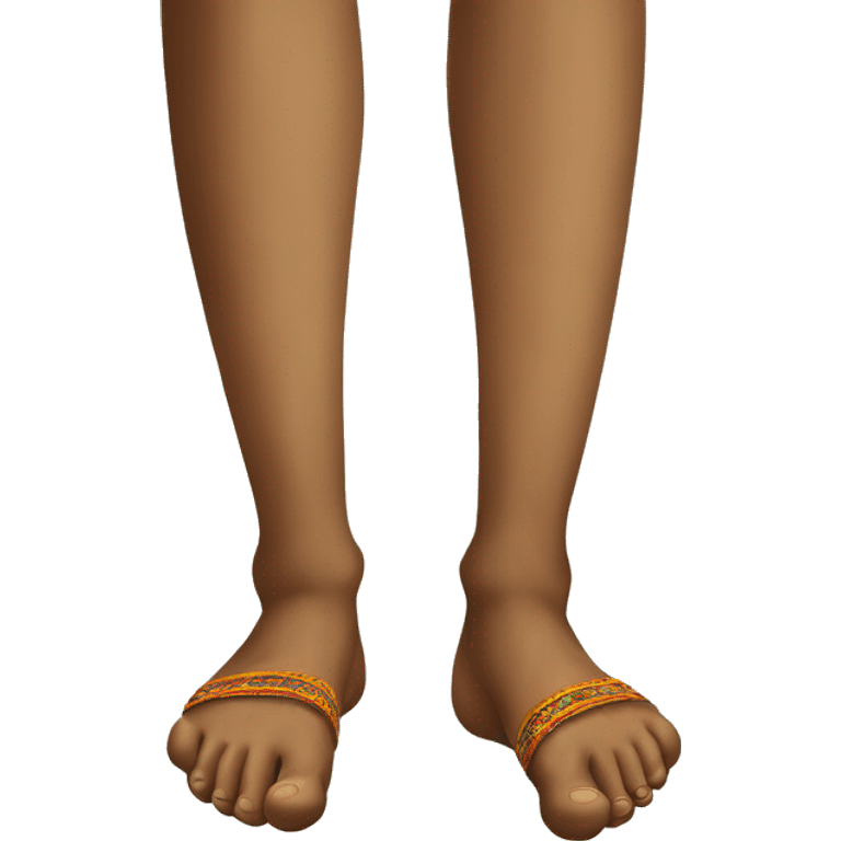 feet stand on the sadhu's board emoji