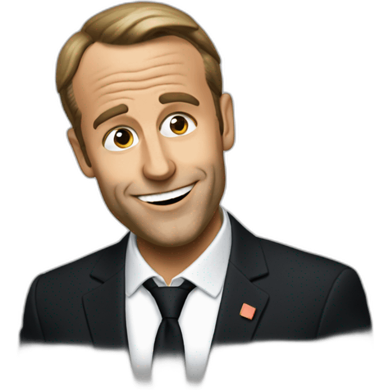 Tipsy macron emoji