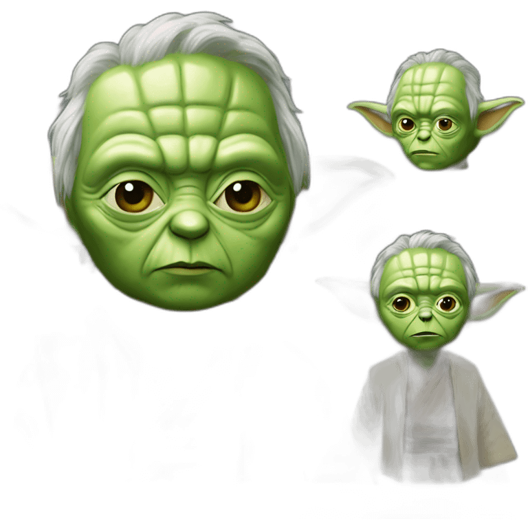 buvant une bien avec Yoda emoji