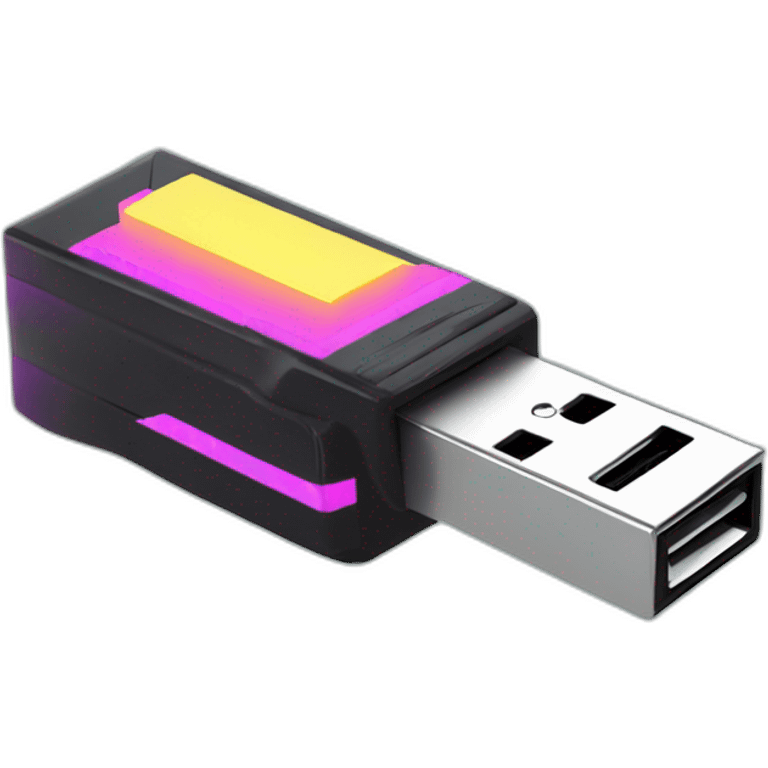 retro wave flash drive emoji