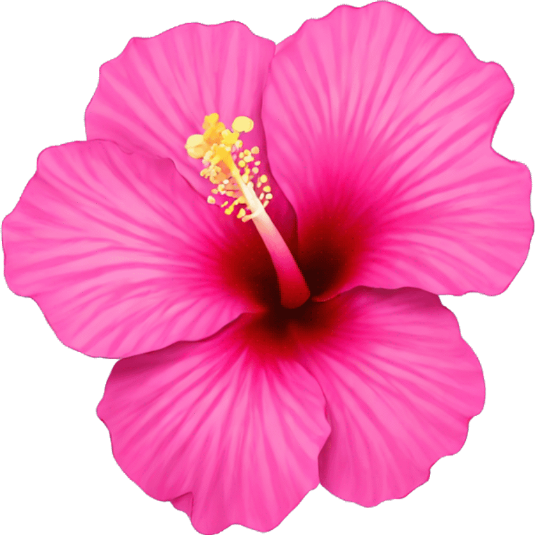 pink hibiscus emoji