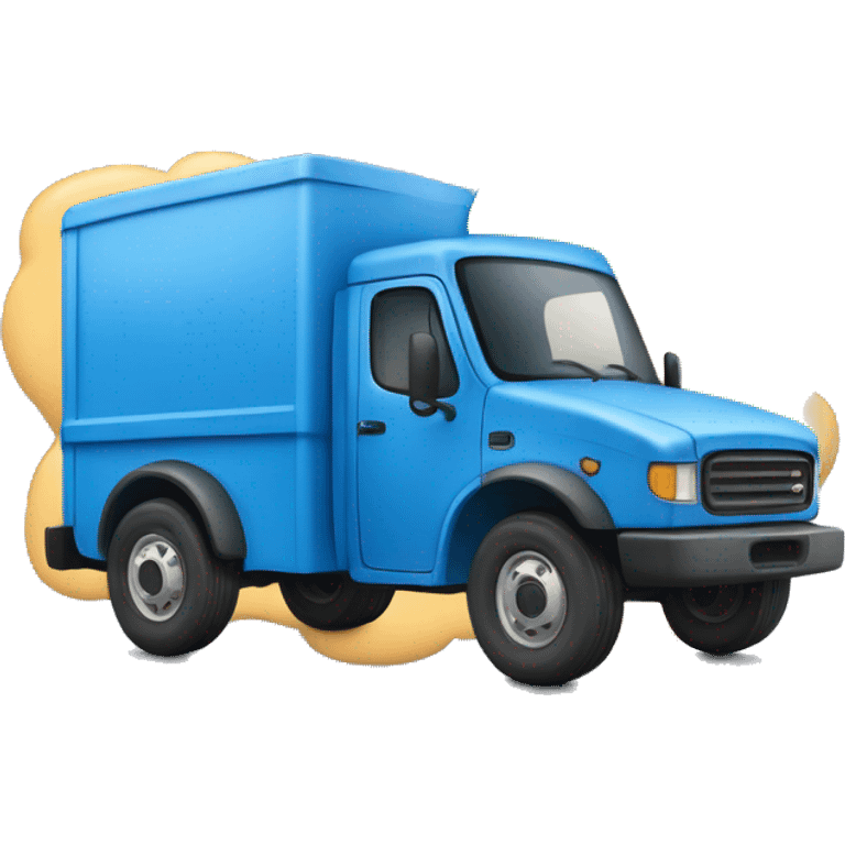 blue delivery truck emoji